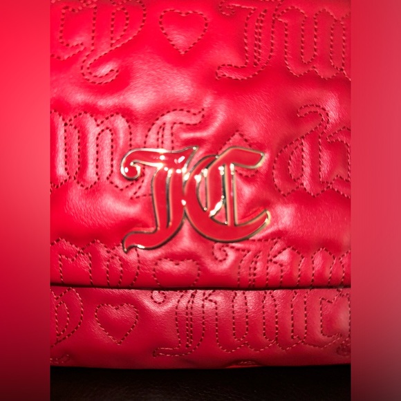 Juicy Couture Pink League Large Flap Cool Red Crossbody Bag - Picture 2 of 6